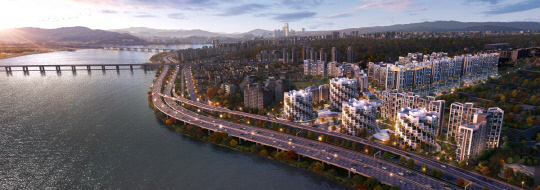 삼성물산 한남4구역 한강조감도